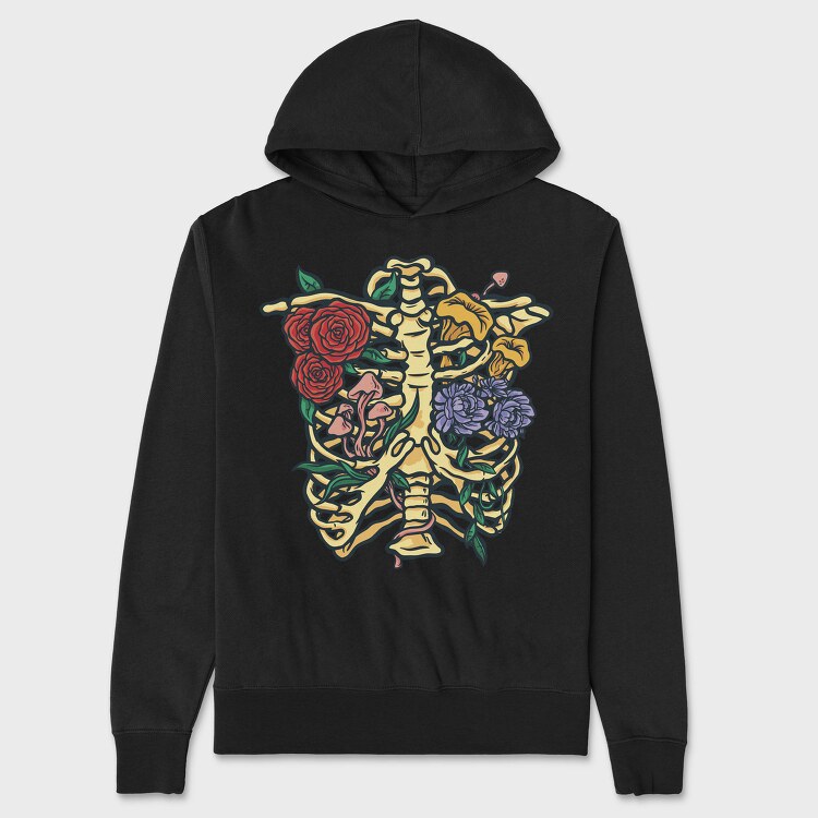 Flowers and Mushrooms, Hanorac Oversize Barbati (Unisex)