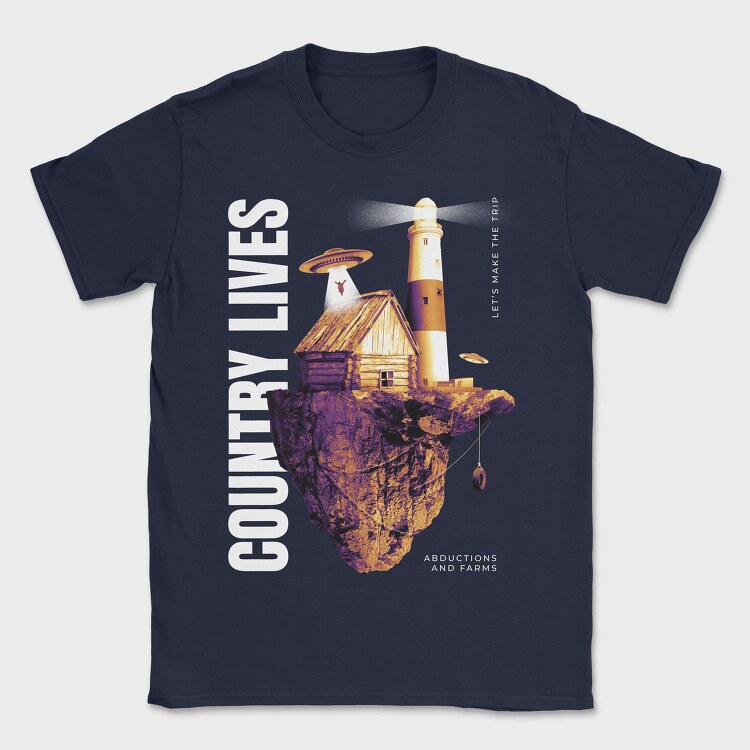 Floating Island Country Life, Tricou Barbati (Unisex)