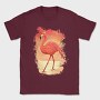 Flamingo Painting, Tricou Barbati (Unisex)