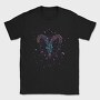 Aries Floral Zodiac Sign, Tricou Barbati (Unisex)