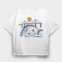 Fish Illustration 3, Tricou Oversize Barbati (Unisex)