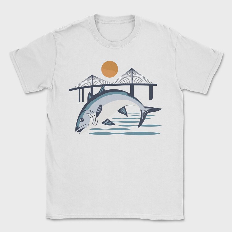 Fish Illustration 3, Tricou Barbati (Unisex)
