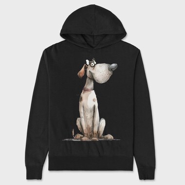 Dog Sitting Ear Twist, Hanorac Oversize Barbati (Unisex)