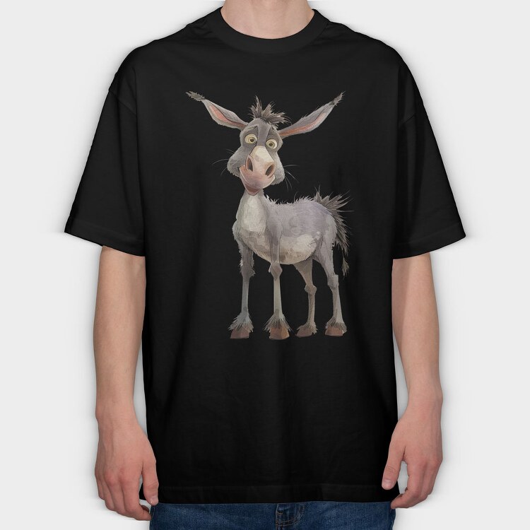 Donkey Ears Up, Tricou Oversize Barbati (Unisex)