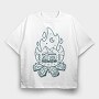 Fireplace Caravan, Tricou Oversize Barbati (Unisex)