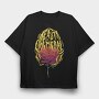 Fire Beauty Is Ephemeral, Tricou Oversize Barbati (Unisex)