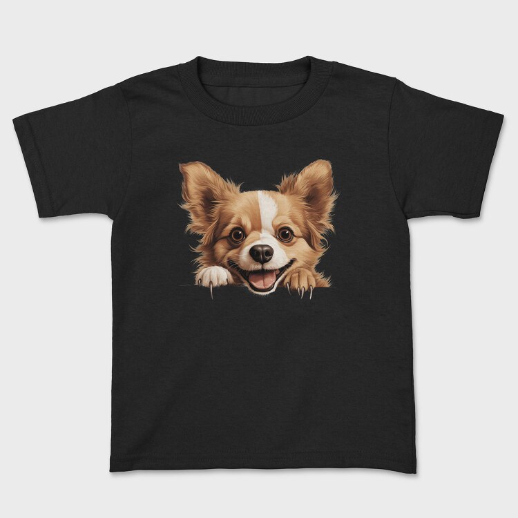 Dog Lover Peeker, Tricou Copii