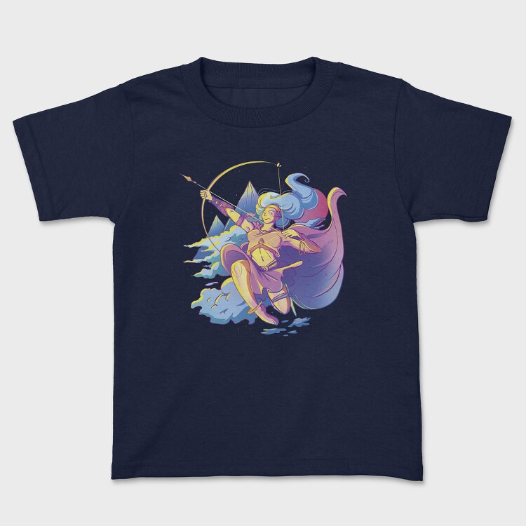 Artemis Greek Mythology Goddess Retrowave, Tricou Copii