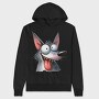 Doggie Tongue Laugher, Hanorac Oversize Barbati (Unisex)