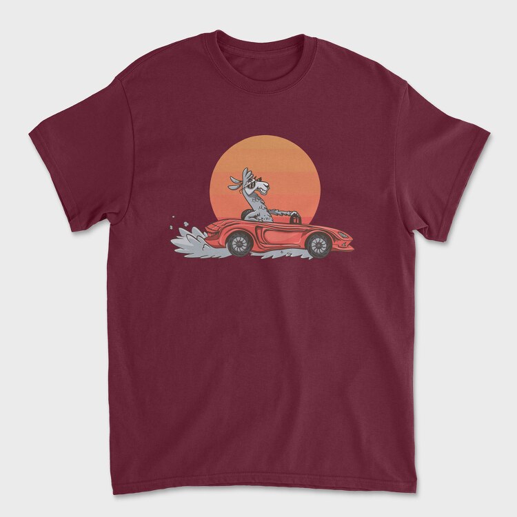 Lama In The Car, Tricou Barbati (Unisex)