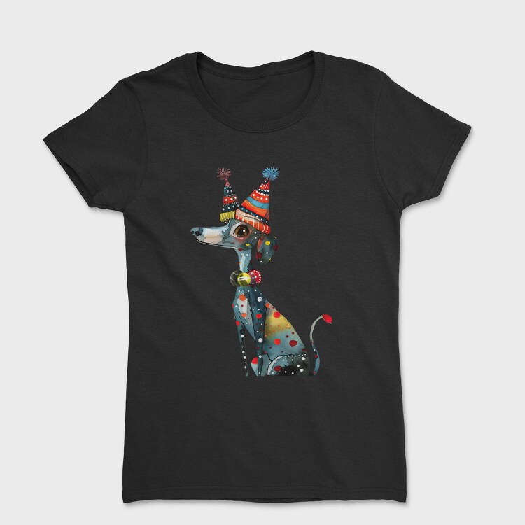 Dog Party Hat, Tricou Femei