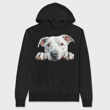 Dogo Argentino Lover, Hanorac Oversize Barbati (Unisex)