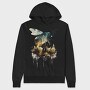 Double Exposure Bee, Hanorac Oversize Barbati (Unisex)