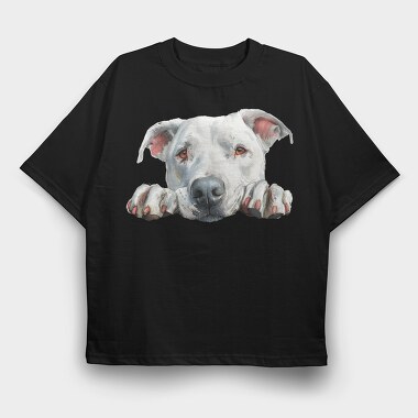 Dogo Argentino Lover, Tricou Oversize Barbati (Unisex)