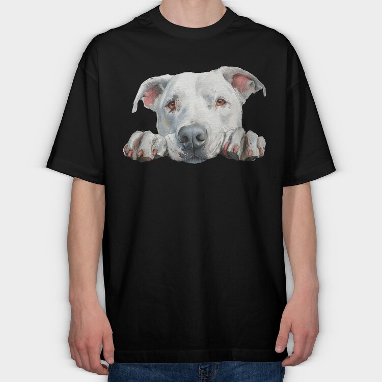 Dogo Argentino Lover, Tricou Oversize Barbati (Unisex)