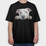 Dogo Argentino Lover, Tricou Oversize Barbati (Unisex)
