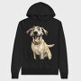 Dog Smiling Face, Hanorac Oversize Barbati (Unisex)