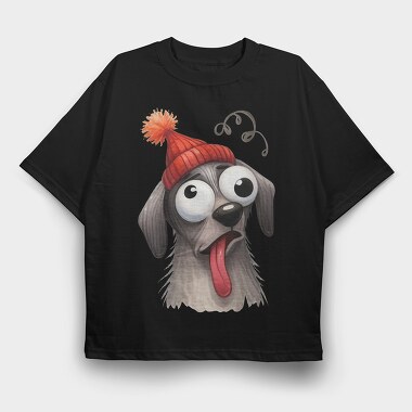 Dog Party Time, Tricou Oversize Barbati (Unisex)
