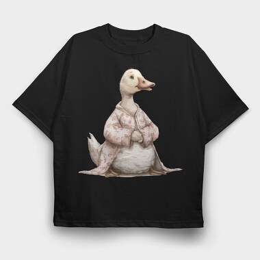 Duck Pink Jacket, Tricou Oversize Barbati (Unisex)