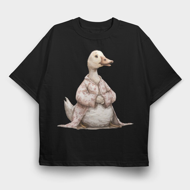 Duck Pink Jacket, Tricou Oversize Barbati (Unisex)