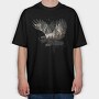 Double Exposure Eagle, Tricou Oversize Barbati (Unisex)