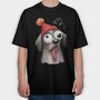 Dog Party Time, Tricou Oversize Barbati (Unisex)