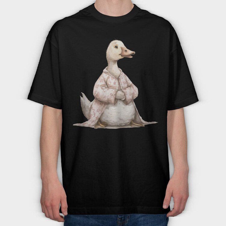 Duck Pink Jacket, Tricou Oversize Barbati (Unisex)