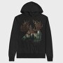 Double Exposure Moose Forest, Hanorac Oversize Barbati (Unisex)