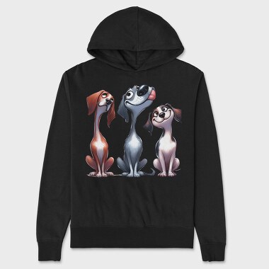 Dogs Clipart 87701184, Hanorac Oversize Barbati (Unisex)