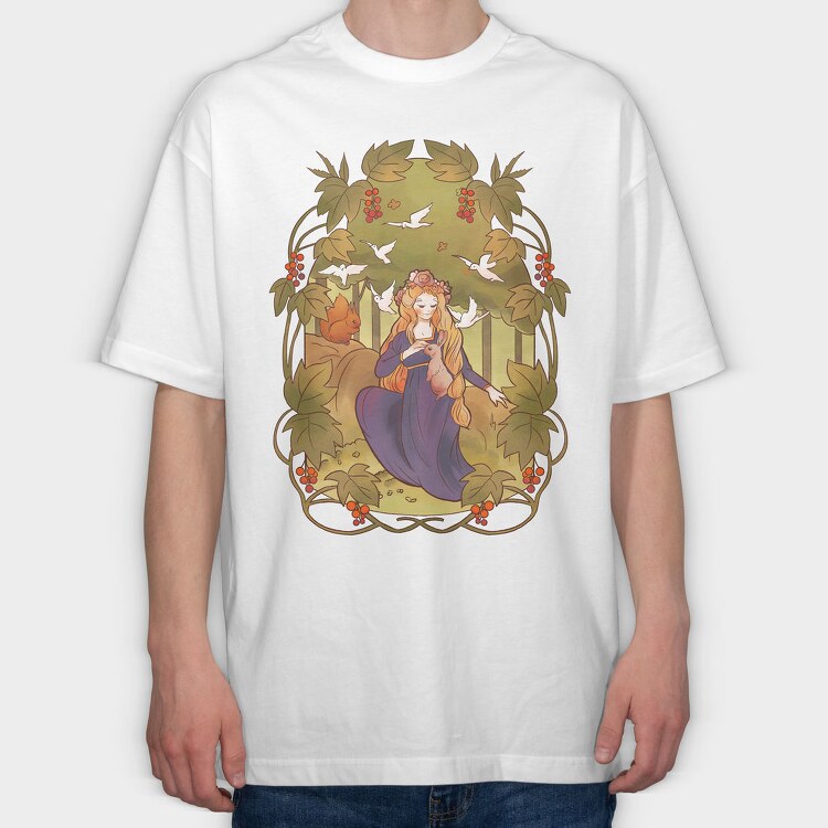 Fairytale2, Tricou Oversize Barbati (Unisex)