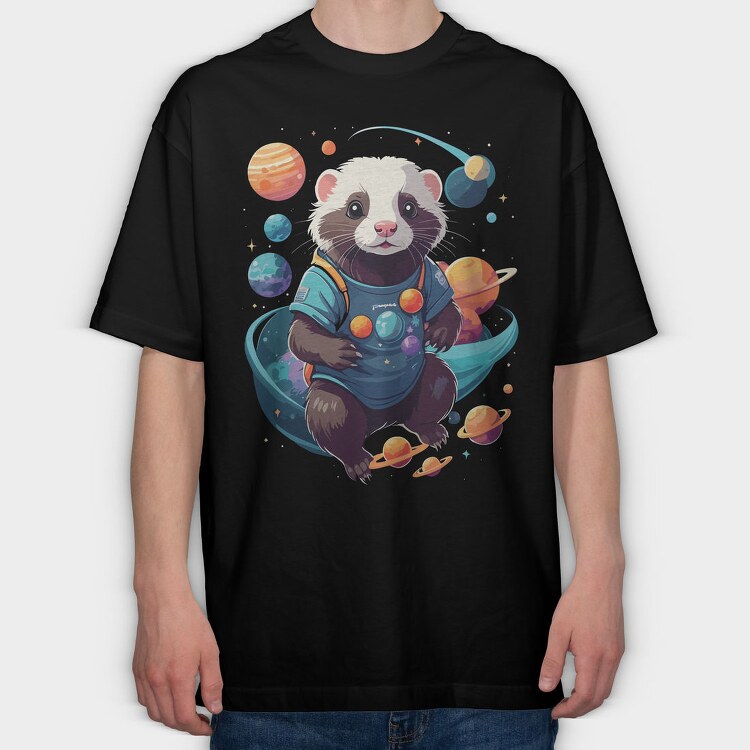 Ferret Sapce, Tricou Oversize Barbati (Unisex)