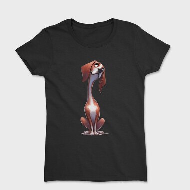 Dog Puppy Clipart, Tricou Femei