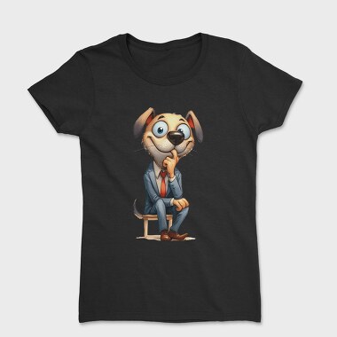 Dog Suit Clipart, Tricou Femei