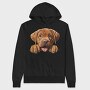 Dogue De Bordeaux Peeking, Hanorac Oversize Barbati (Unisex)