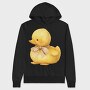 Duck Sitting With Bow, Hanorac Oversize Barbati (Unisex)