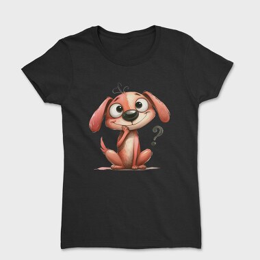 Dog Question Mark Fan, Tricou Femei