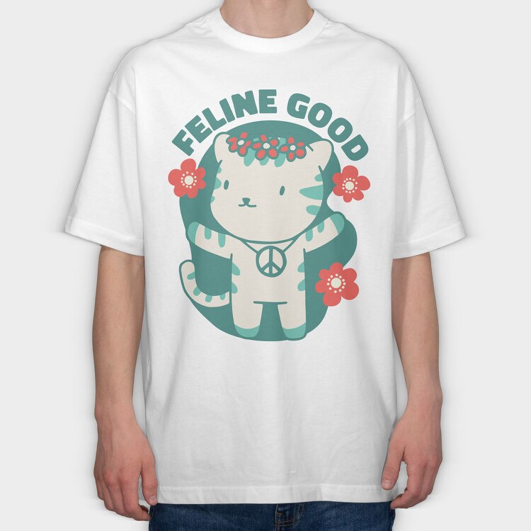 Feline Good, Tricou Oversize Barbati (Unisex)