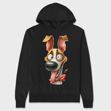 Dog Tongue Clipart, Hanorac Oversize Barbati (Unisex)