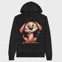 Dog Question Mark Fan, Hanorac Oversize Barbati (Unisex)