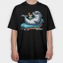 Dolphin Cocktail Sunglasses, Tricou Oversize Barbati (Unisex)