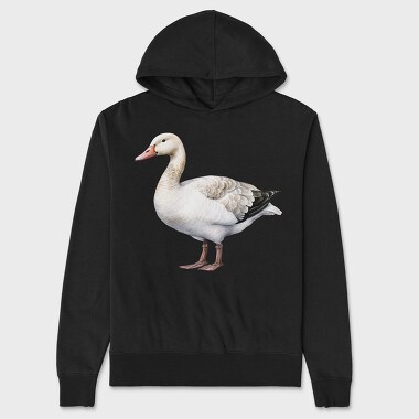 Duck Watercolor Illustration, Hanorac Oversize Barbati (Unisex)
