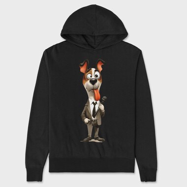 Dog Reporter Mic, Hanorac Oversize Barbati (Unisex)