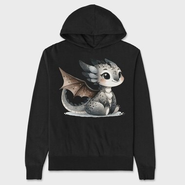 Dragon Pup Eyes, Hanorac Oversize Barbati (Unisex)
