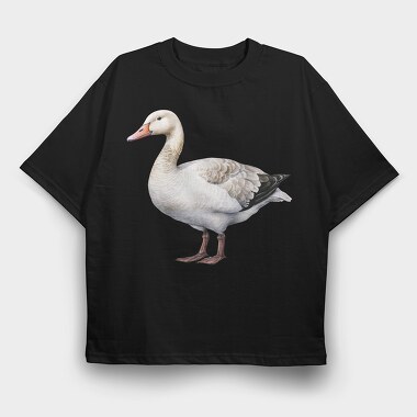 Duck Watercolor Illustration, Tricou Oversize Barbati (Unisex)