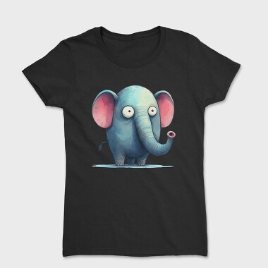 Elephant Giggle Face, Tricou Femei