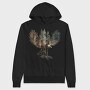 Eagle Forest Silhouette, Hanorac Oversize Barbati (Unisex)