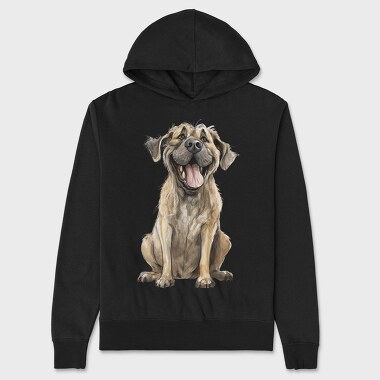 English Mastiff Smile, Hanorac Oversize Barbati (Unisex)
