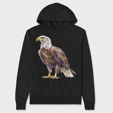Eagle Sitting Steady, Hanorac Oversize Barbati (Unisex)