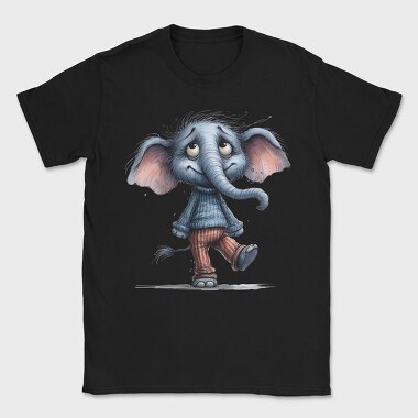 Elephant In Sweater, Tricou Barbati (Unisex)