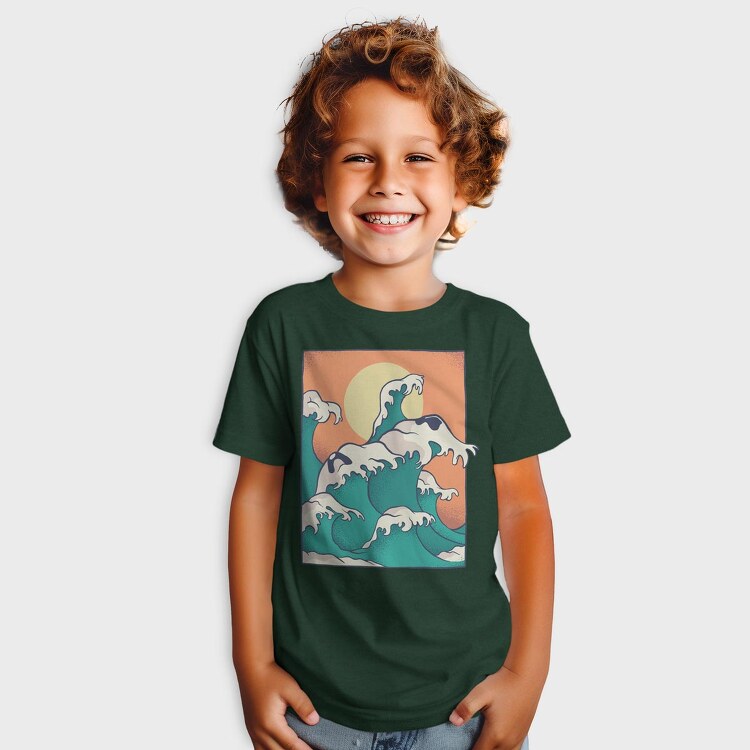 Waves Face, Tricou Copii